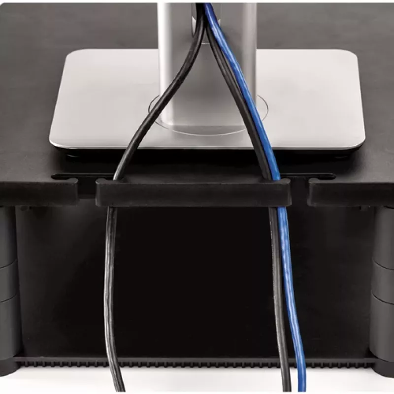 Fellowes Premium Monitor Riser Graphite – reguliuojamas stovas monitoriui, laisvai pastatomas, 36 kg, 53,3 cm (21 colis), aukščio reguliavimas, grafitas