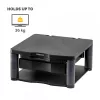 Fellowes reguliuojamas monitoriaus stovas su 3 aukščio padėtimis - Premium Monitor Riser Plus su kabelių valdymu - ergonomiškas reguliuojamas stovas kompiuteriams - maks. svoris 36 kg/maks. dydis 21 colis - grafitas