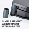 Fellowes reguliuojamas monitoriaus stovas su 3 aukščio padėtimis - Premium Monitor Riser Plus su kabelių valdymu - ergonomiškas reguliuojamas stovas kompiuteriams - maks. svoris 36 kg/maks. dydis 21 colis - grafitas