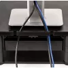 Fellowes reguliuojamas monitoriaus stovas su 3 aukščio padėtimis - Premium Monitor Riser Plus su kabelių valdymu - ergonomiškas reguliuojamas stovas kompiuteriams - maks. svoris 36 kg/maks. dydis 21 colis - grafitas