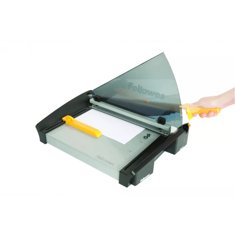 Popieriaus pjaustytuvas Fellowes Plasma A3/180 – pjovimo ilgis 46 cm, talpa 40 lapų, grafitas/sidabras/gelsva