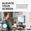 Fellowes reguliuojamas monitoriaus stovas Smart Suites Monitor Riser Plus, 3 aukščio padėtys, iki 10 kg, iki 21 colių, juodas