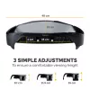Fellowes reguliuojamas monitoriaus stovas Smart Suites Monitor Riser Plus, 3 aukščio padėtys, iki 10 kg, iki 21 colių, juodas