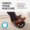 Fellowes Smart Suites pėdų atrama po stalu – ergonomiška juoda pėdų atrama biurui ir namams
