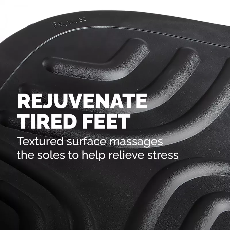 Fellowes Smart Suites pėdų atrama po stalu – ergonomiška juoda pėdų atrama biurui ir namams