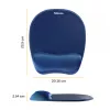 Pelės kilimėlis Fellowes Memory Foam su riešo atrama Safyras