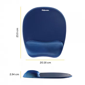 Pelės kilimėlis Fellowes Memory Foam su riešo atrama Safyras