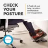Fellowes Professional Series pėdų atrama Ultimate Foot Support, 3 aukščio reguliavimai, masažinis paviršius, juoda