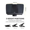 Fellowes Professional Series pėdų atrama Ultimate Foot Support, 3 aukščio reguliavimai, masažinis paviršius, juoda