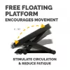 Fellowes Professional Series pėdų atrama Ultimate Foot Support, 3 aukščio reguliavimai, masažinis paviršius, juoda