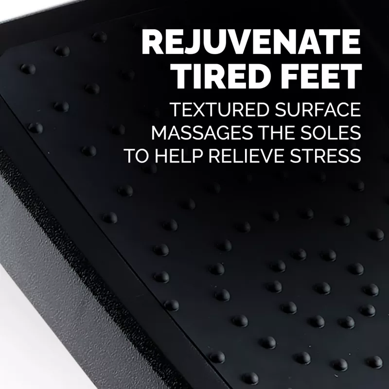 Fellowes Professional Series pėdų atrama Ultimate Foot Support, 3 aukščio reguliavimai, masažinis paviršius, juoda