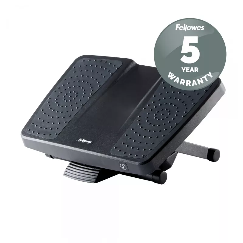 Fellowes Professional Series pėdų atrama Ultimate Foot Support, 3 aukščio reguliavimai, masažinis paviršius, juoda