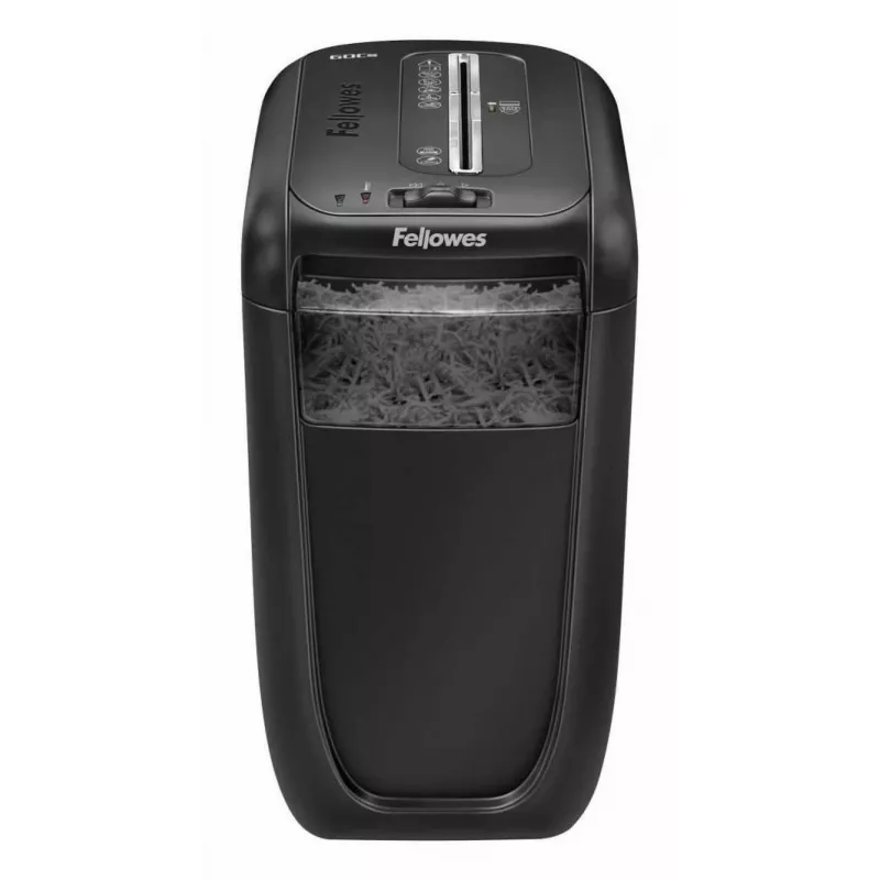 Fellowes 60Cs popieriaus smulkintuvas, skersinis pjovimas, 72 dB, 23 cm, juodas