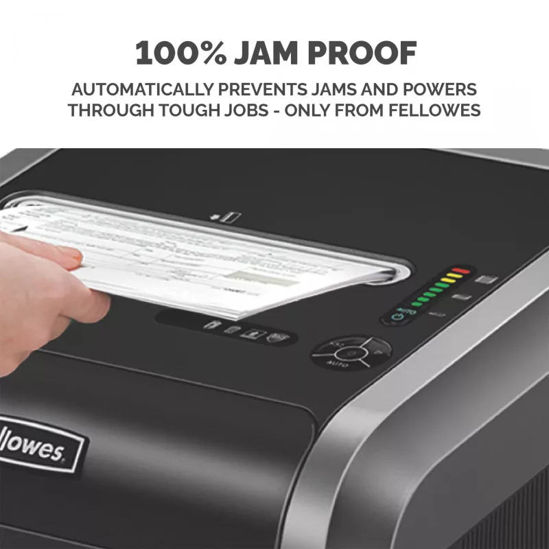 Popieriaus smulkintuvas Fellowes 325Ci 24 lapų kryžminis pjovimas su 83 litrų krepšiu, aukštas saugumas P4