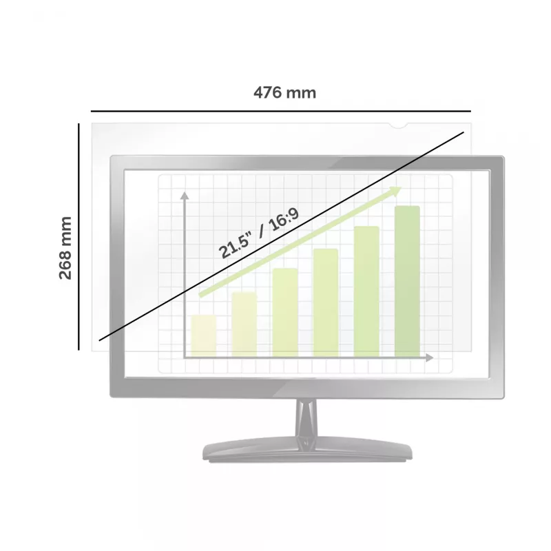 Fellowes PrivaScreen Blackout privatumo filtras - 21,5 colio platus (16:9)