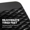 Fellowes Refresh pėdų atrama po stalu – ergonominė pėdų atrama su 2 aukščio reguliavimais ir masažiniu paviršiumi, juoda