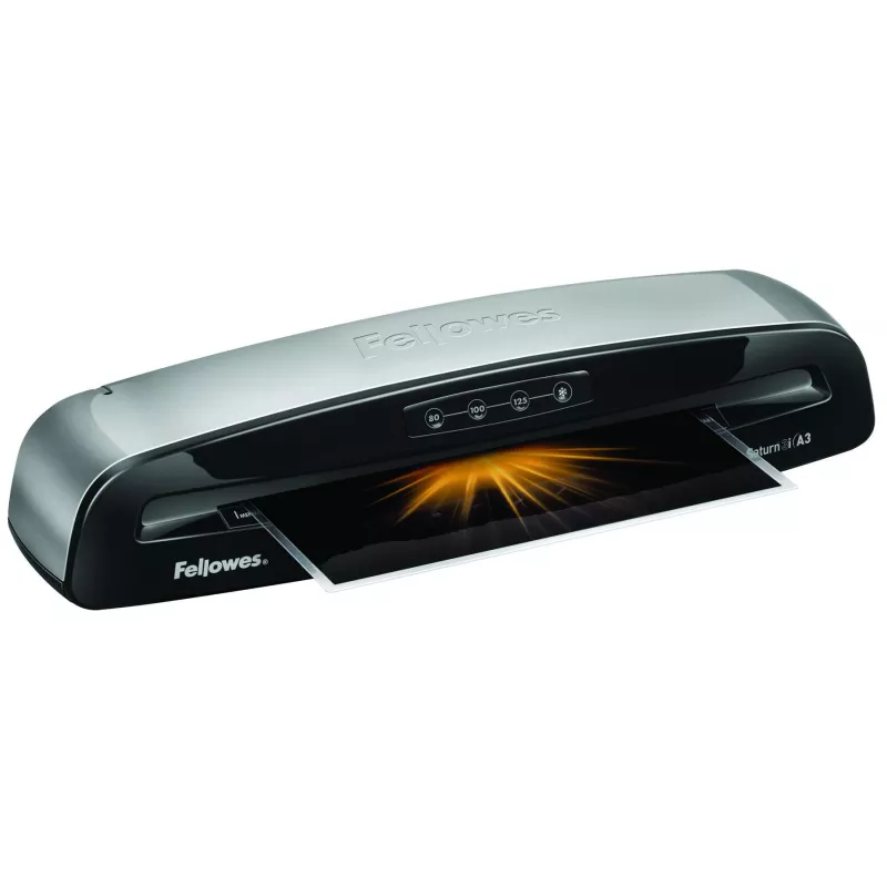 Fellowes Saturn 3i šalto/karšto laminavimo aparatas 300 mm/min Juodas, Sidabrinis