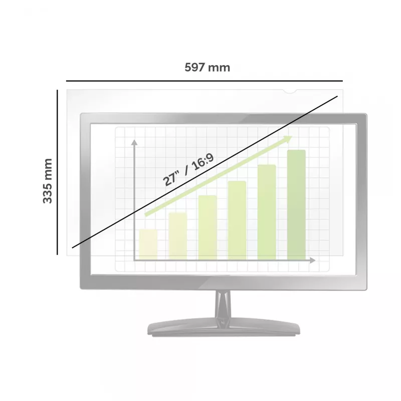 Fellowes PrivaScreen privatumo filtras 68.6 cm (27 colių) monitoriui be rėmelio