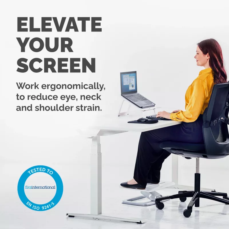 Nešiojamojo kompiuterio stovas Fellowes I-Spire Quick Lift Reguliuojamas