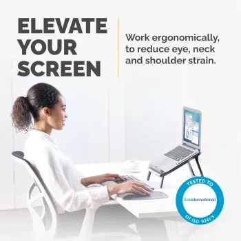 Nešiojamojo kompiuterio stovas Fellowes I-Spire Quick Lift reguliuojamas