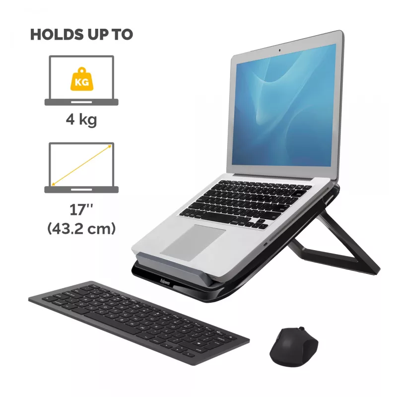 Nešiojamojo kompiuterio stovas Fellowes I-Spire Quick Lift reguliuojamas