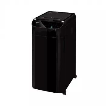 Fellowes AutoMax 350C automatinis popieriaus smulkintuvas, kryžminis pjovimas, 350 lapų automatinis padavimas, 68 l krepšelis, saugumo lygis P4
