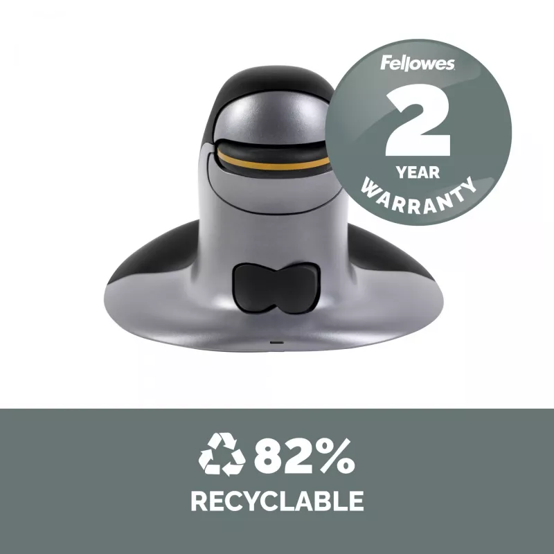 Fellowes 9894501 pelė biuro vertikali belaidė RF lazerinė 1200 DPI
