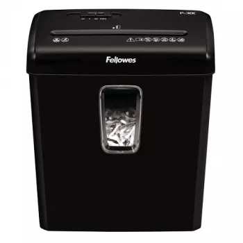 Smulkintuvas Fellowes Powershred P-30C, kryžminis pjovimas, 22 cm, juodas