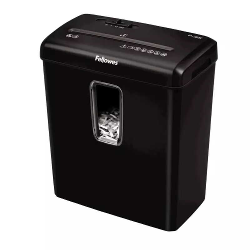 Smulkintuvas Fellowes Powershred P-30C, kryžminis pjovimas, 22 cm, juodas