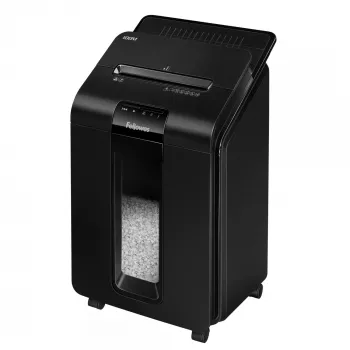 Popieriaus smulkintuvas Fellowes AutoMax 100M, dalelių pjovimas, 22 cm, juodas