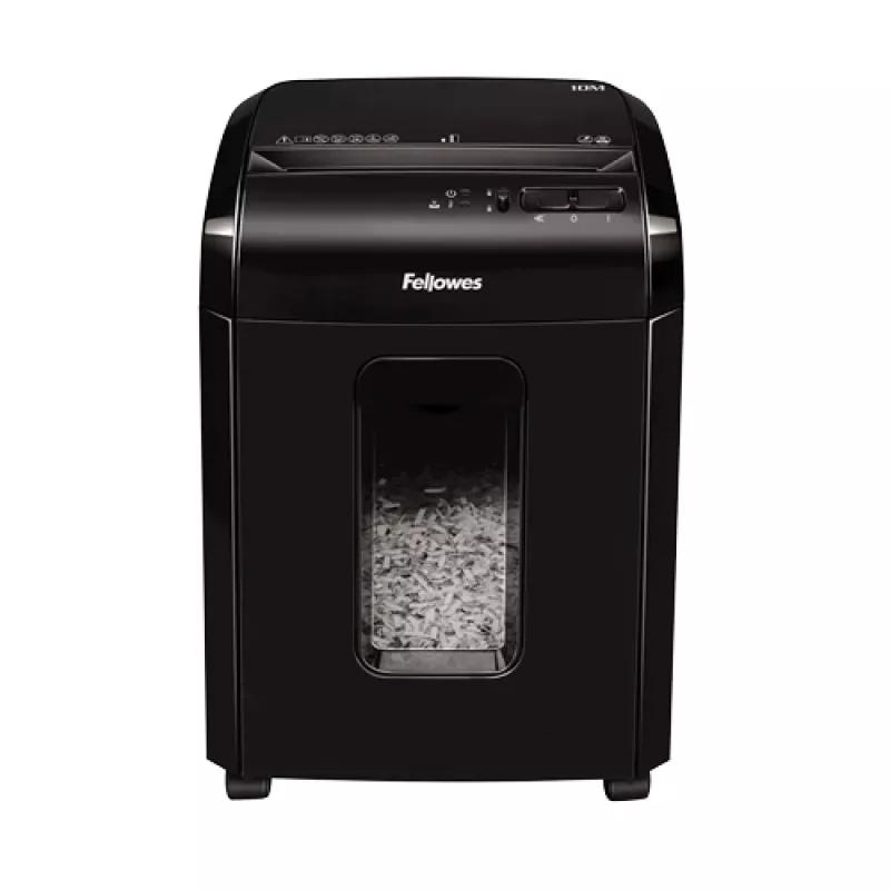 Fellowes Powershred 10M popieriaus smulkintuvas, mikro pjūvis, juodas