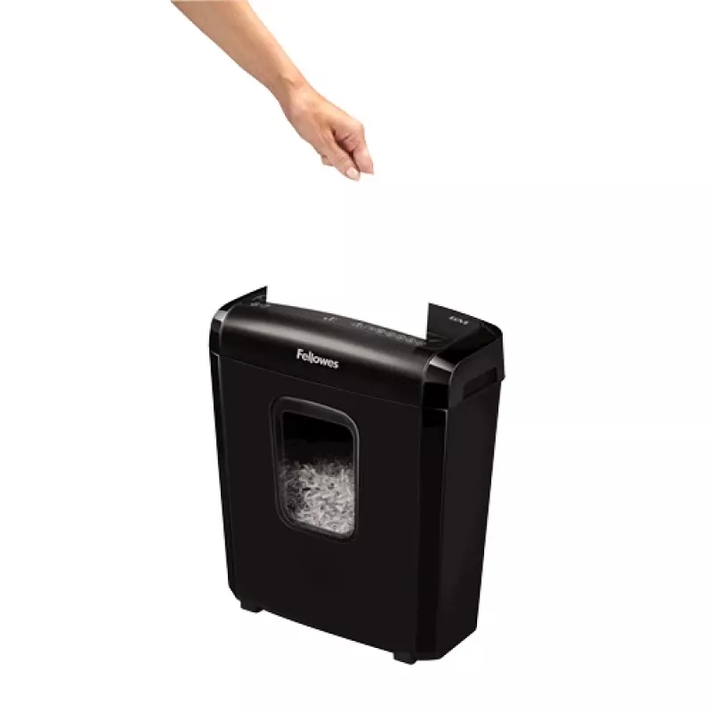 Popieriaus smulkintuvas Fellowes Powershred 6M, mikro pjūvis, juodas