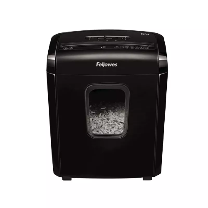 Popieriaus smulkintuvas Fellowes Powershred 6M, mikro pjūvis, juodas
