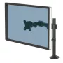 Fellowes Reflex monitor laikiklis – reguliuojamas monitoriaus stovas iki 8 kg, 32 colių ekranams, pasvirimas 45°, sukimas 180°, pasukimas 360°, VESA 75x75/100x100, juodas