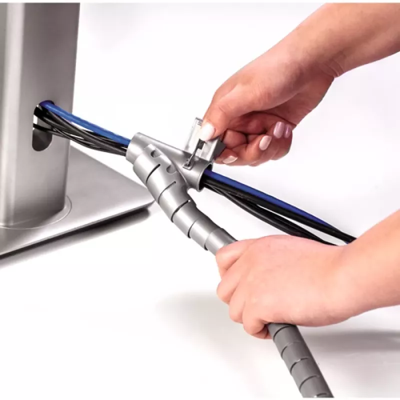 Fellowes CableZip lankstus kabelių kanalas grindims, sidabrinis, 1 vnt.