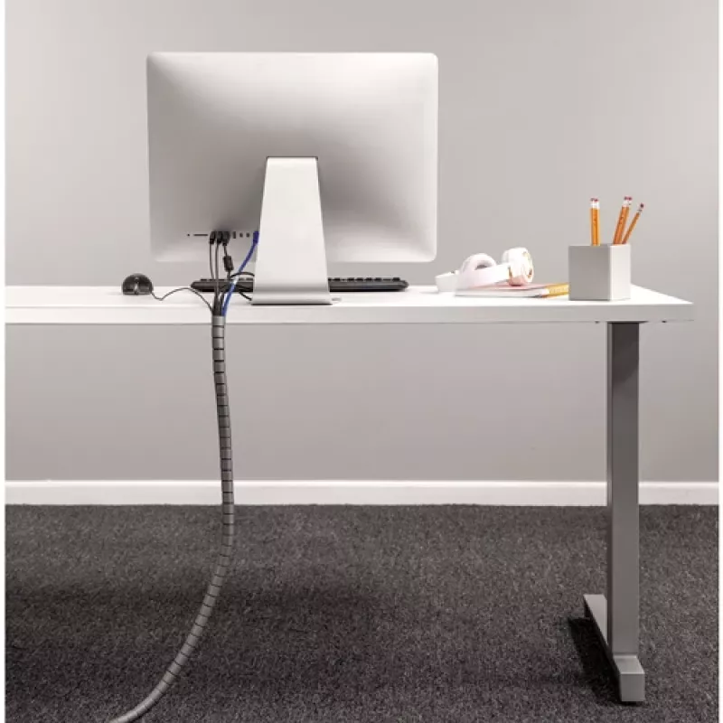 Fellowes CableZip lankstus kabelių kanalas grindims, sidabrinis, 1 vnt.