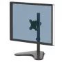 Fellowes Seasa Vieno Monitoriaus Stovas – Laisvai Pastatomas Monitoriaus Laikiklis 8 kg, 32 colių Ekranams – Ergonomiškas Reguliuojamas Monitoriaus Stovas – Pakreipimas 45°, Pasukimas 120°, Sukimas 360°, VESA 75x75/100x100 – Juodas