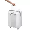 Fellowes Powershred LX201 mikro smulkinimo popieriaus smulkintuvas baltas, mikro smulkinimas, 23 cm, 2 x 12 mm, 22 l, Touch, 4 ratai