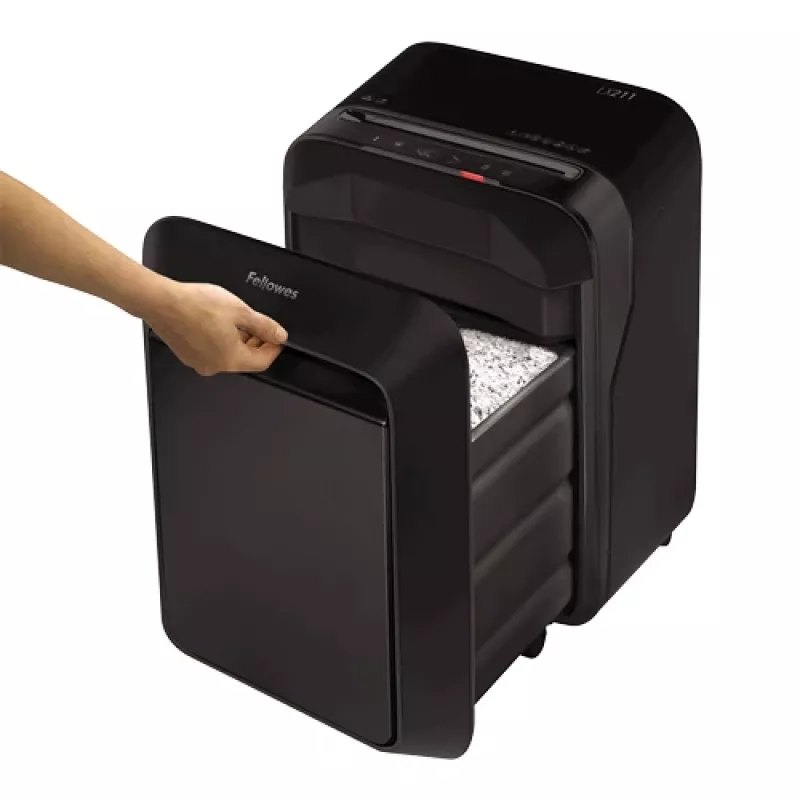 Popieriaus smulkintuvas Fellowes LX Series Powershred LX211, mikro pjūvis, juodas