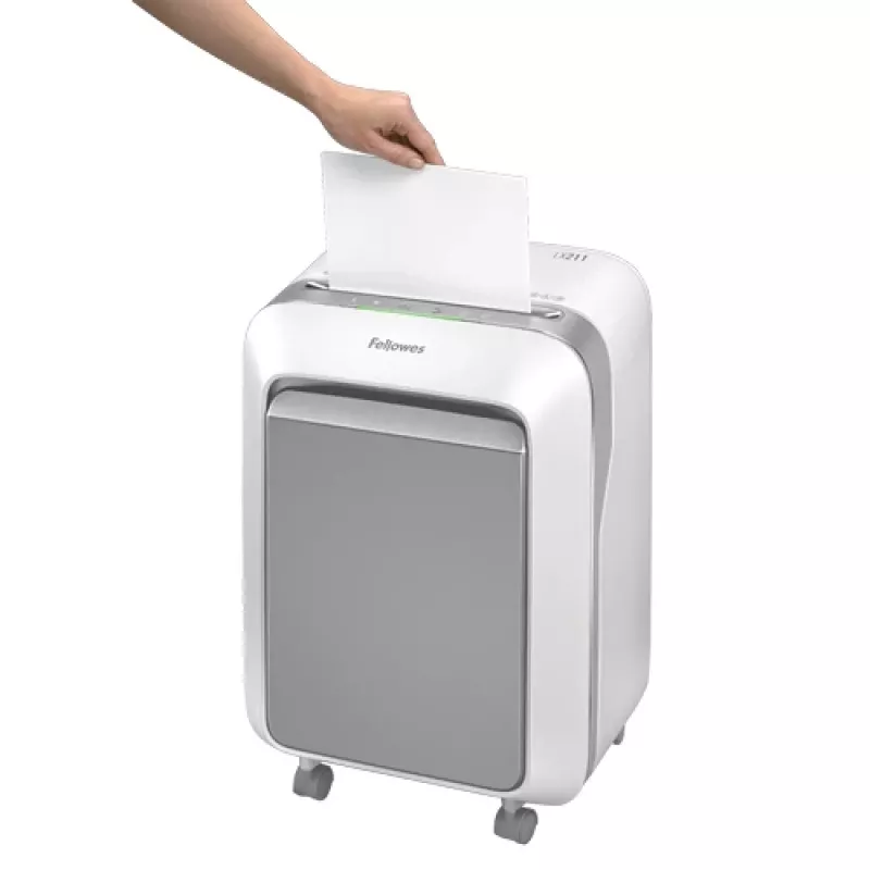 Smulkintuvas Fellowes LX Series Powershred LX21, mikro pjūvis, pilka, balta
