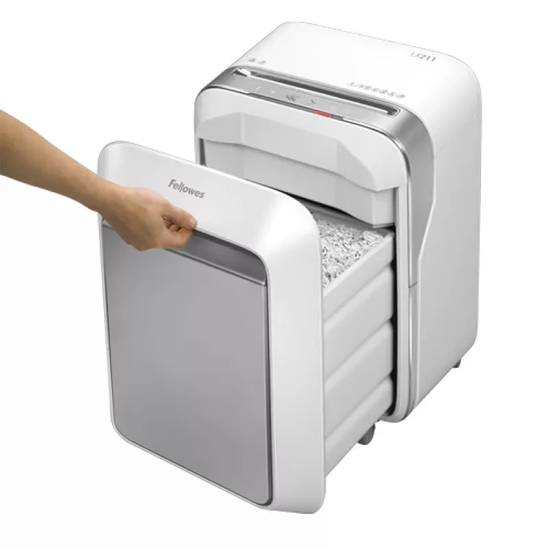 Smulkintuvas Fellowes LX Series Powershred LX21, mikro pjūvis, pilka, balta