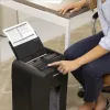 Popieriaus smulkintuvas Fellowes AutoMax 90M, mikro pjūvis, juodas