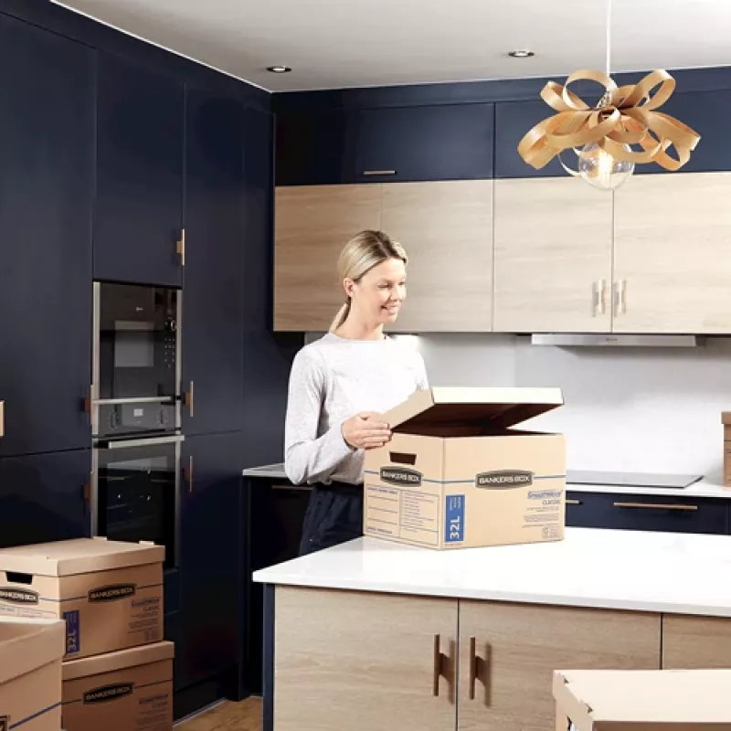 Fellowes 6203701 dėžutė saugojimui stačiakampė natūralaus kartono