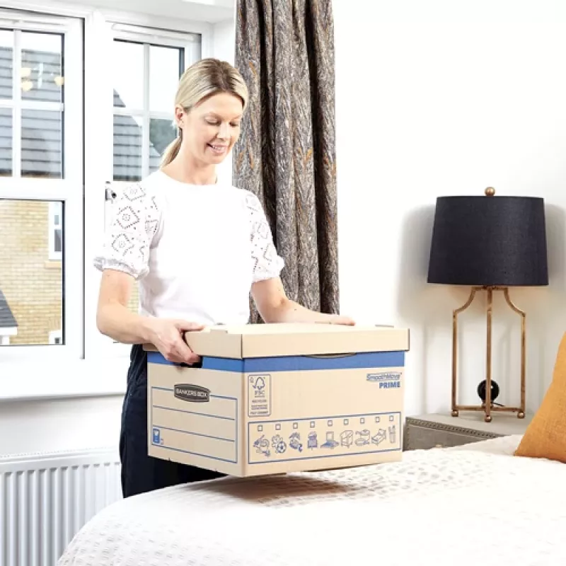 Fellowes 6204001 dėžutė daiktams susidėti, stačiakampė, natūralaus kartono, 47 L