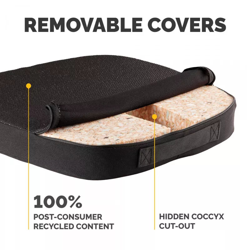 Fellowes Breyta Comfort sėdimosios pagalvėlės biuro kėdei su uodegikaulio išpjova