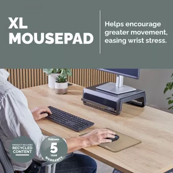 Pelėdė Fellowes Breyta (New) XL Smėlio spalva, Monochromatinė, Neslystantis pagrindas