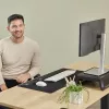 Fellowes Breyta riešo atrama su antibakterine apsauga, ergonominė, juoda
