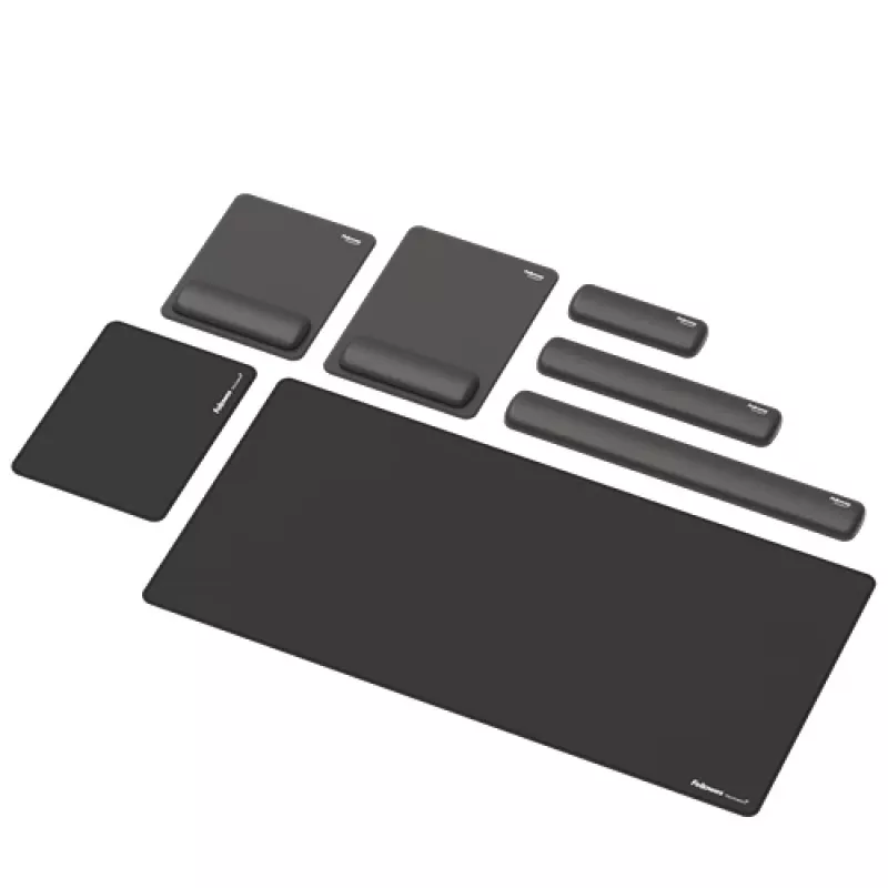 Fellowes Breyta riešo atrama su antibakterine apsauga, ergonominė, juoda