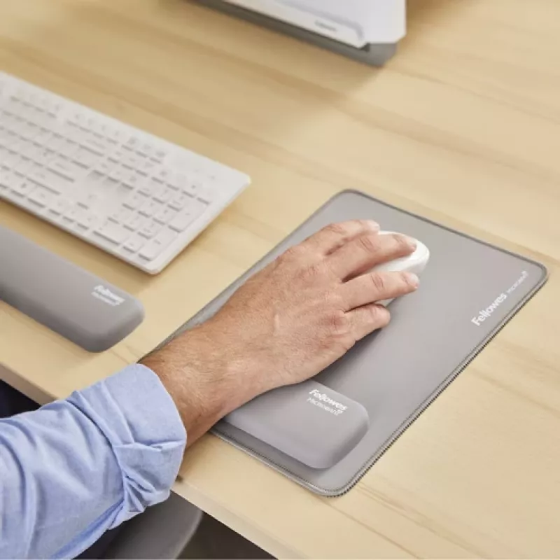 Fellowes Breyta riešo atrama su antibakterine apsauga, ergonominė riešo atrama, pilka