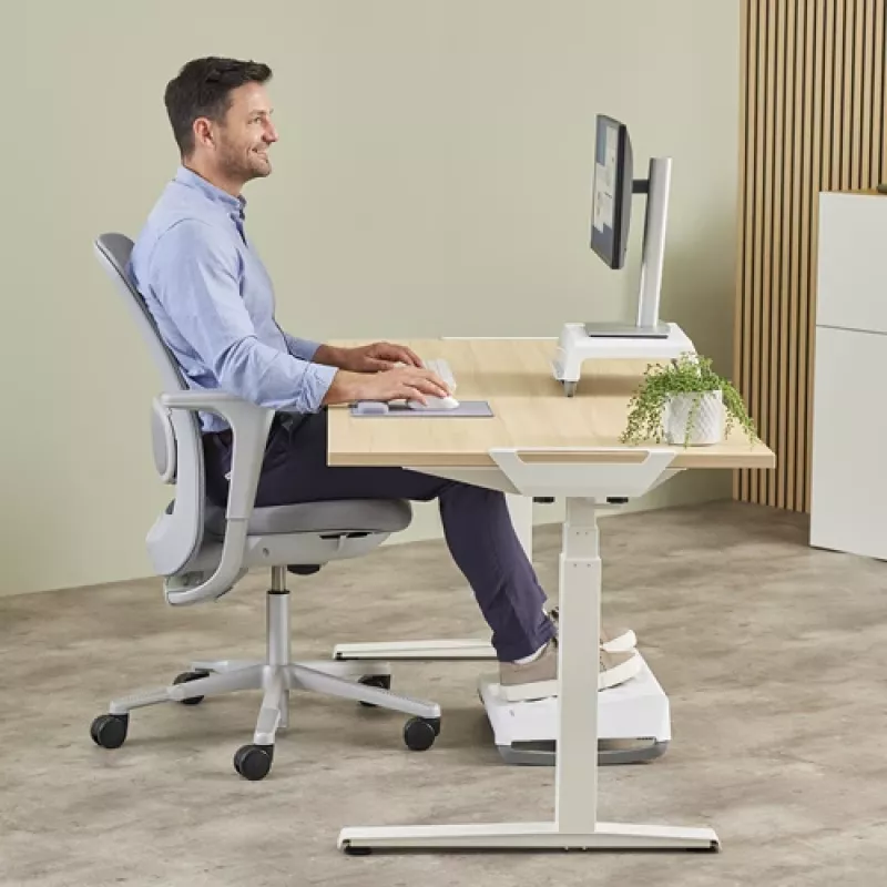 Fellowes Breyta riešo atrama su antibakterine apsauga, ergonominė riešo atrama, pilka